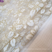 The Hot Sale &amp; Christmas Style impreso con Organza Bronzing100%Poly Fabric